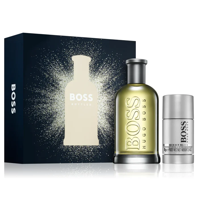 boss-bottled-200ml-set---3_700x700 Hugo Boss Bottled Eau De Toilette Spray 200ml Gift Set - Image 1